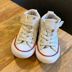 Classic White and Red Kids Play Sneakers